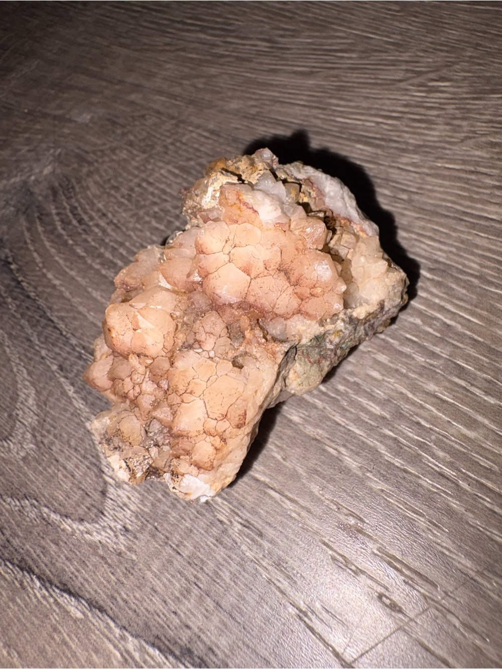 Peach Quartz Cluster Decorative Mineral Accent